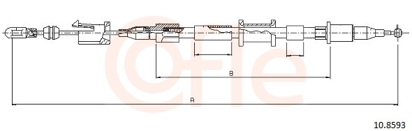 COFLE Kézifék bowden 10.8593_COF