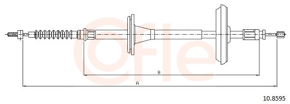 COFLE Kézifék bowden 10.8595_COF