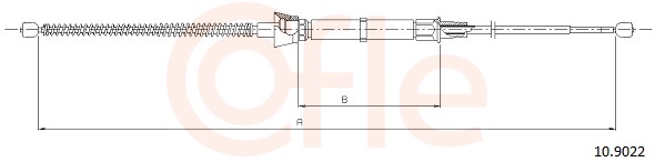 COFLE Kézifék bowden 10.9022_COF