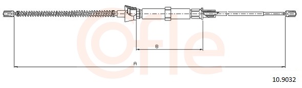 COFLE Kézifék bowden 10.9032_COF