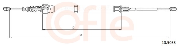 COFLE Kézifék bowden 10.9033_COF