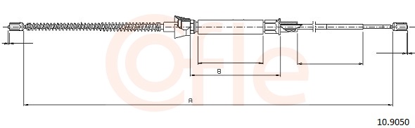 COFLE Kézifék bowden 10.9050_COF