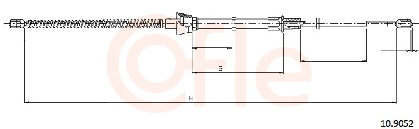 COFLE Kézifék bowden 10.9052_COF