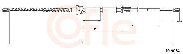 COFLE Kézifék bowden 10.9054_COF