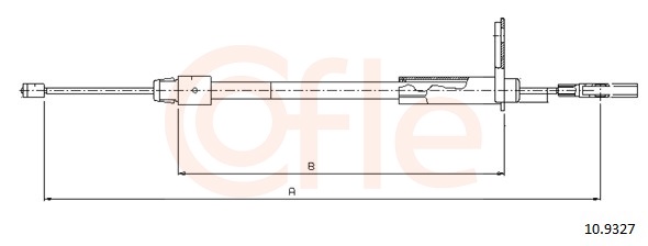 COFLE Kézifék bowden 10.9327_COF