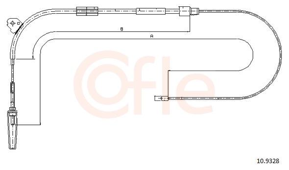 COFLE Kézifék bowden 10.9328_COF