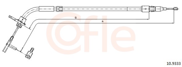 COFLE Kézifék bowden 10.9333_COF