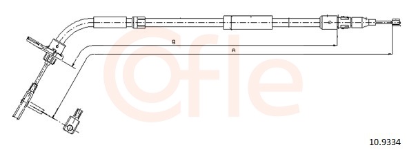 COFLE Kézifék bowden 10.9334_COF