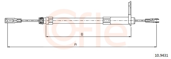 COFLE Kézifék bowden 10.9431_COF