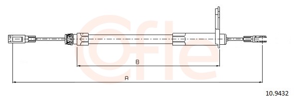 COFLE Kézifék bowden 10.9432_COF