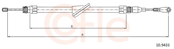 COFLE Kézifék bowden 10.9433_COF