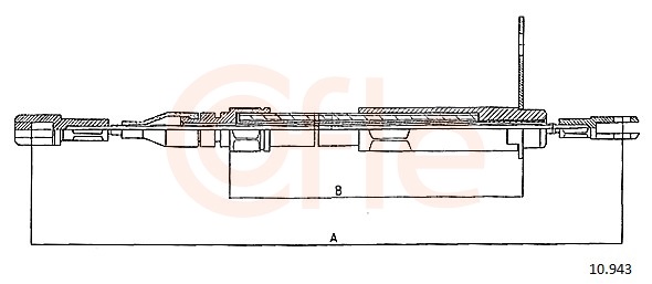 COFLE Kézifék bowden 10.943_COF