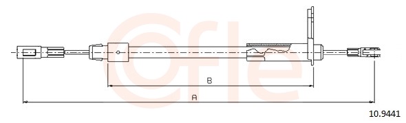 COFLE Kézifék bowden 10.9441_COF