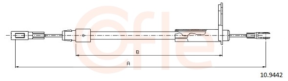 COFLE Kézifék bowden 10.9442_COF