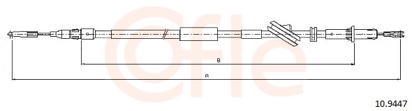 COFLE Kézifék bowden 10.9447_COF