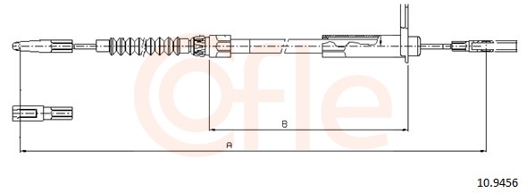 COFLE Kézifék bowden 10.9456_COF