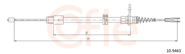 COFLE Kézifék bowden 10.9463_COF