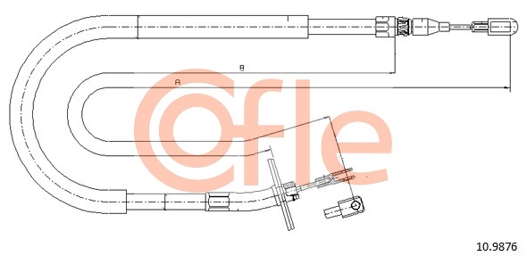 COFLE Kézifék bowden 10.9876_COF