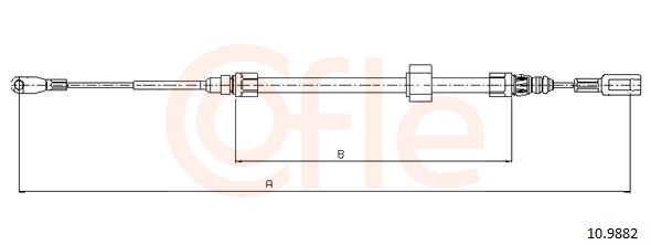 COFLE Kézifék bowden 10.9882_COF