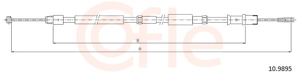 COFLE Kézifék bowden 10.9895_COF