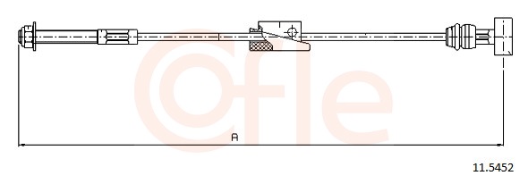 COFLE Kézifék bowden 11.5452_COF