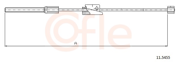 COFLE Kézifék bowden 11.5455_COF