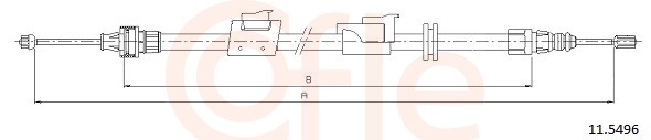 COFLE Kézifék bowden 11.5496_COF