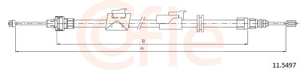 COFLE Kézifék bowden 11.5497_COF