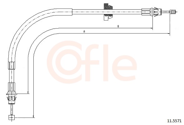 COFLE Kézifék bowden 11.5571_COF