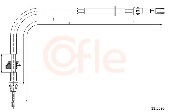 COFLE Kézifék bowden 11.5580_COF