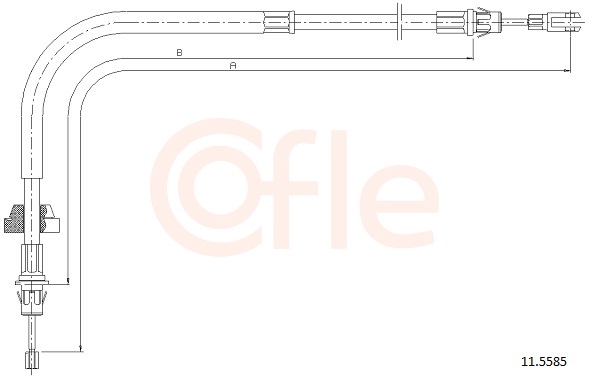 COFLE Kézifék bowden 11.5585_COF