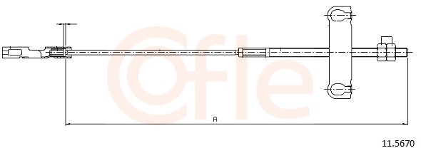 COFLE Kézifék bowden 11.5670_COF