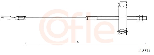 COFLE Kézifék bowden 11.5671_COF