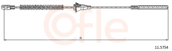 COFLE Kézifék bowden 11.5754_COF