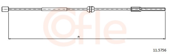 COFLE Kézifék bowden 11.5756_COF