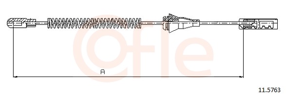 COFLE Kézifék bowden 11.5763_COF