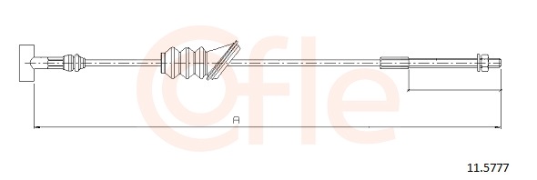 COFLE Kézifék bowden 11.5777_COF