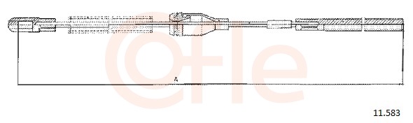 COFLE Kézifék bowden 11.583_COF