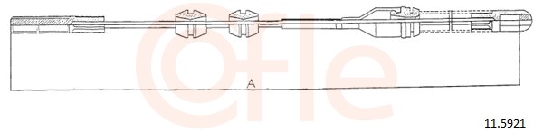 COFLE Kézifék bowden 11.5921_COF