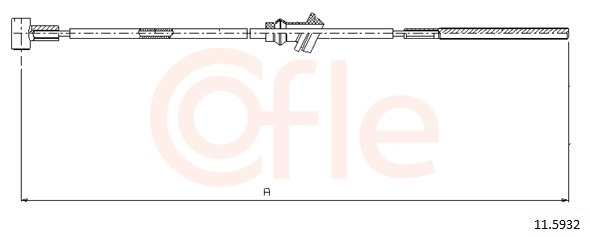 COFLE Kézifék bowden 11.5932_COF