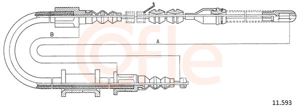 COFLE Kézifék bowden 11.593_COF