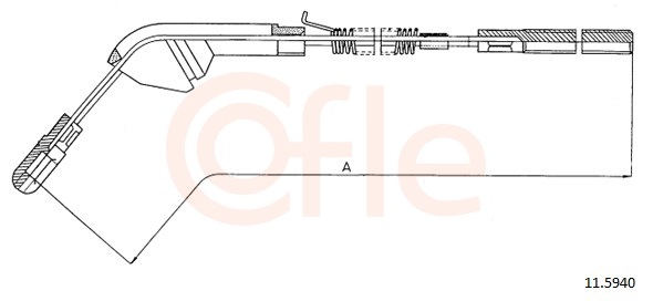 COFLE Kézifék bowden 11.5940_COF