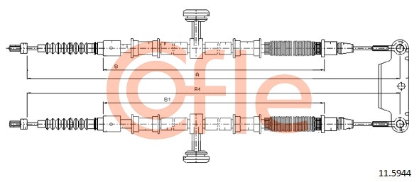 COFLE Kézifék bowden 11.5944_COF