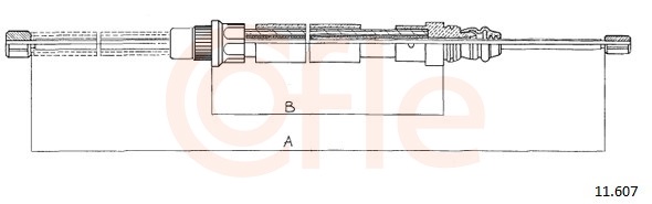 COFLE Kézifék bowden 11.607_COF