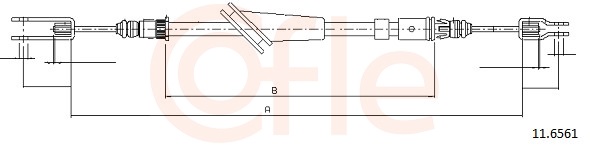 COFLE Kézifék bowden 11.6561_COF