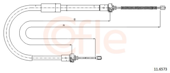 COFLE Kézifék bowden 11.6573_COF