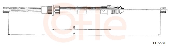 COFLE Kézifék bowden 11.6581_COF