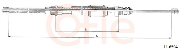 COFLE Kézifék bowden 11.6594_COF