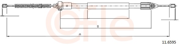 COFLE Kézifék bowden 11.6595_COF