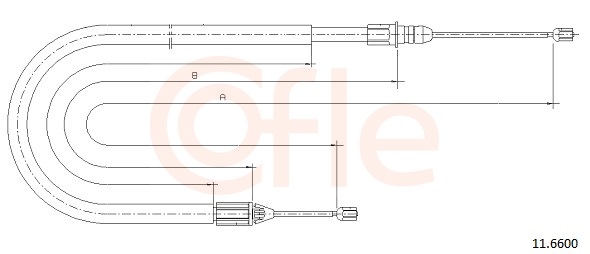 COFLE Kézifék bowden 11.6600_COF